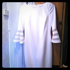 calvin Klein quarter length sleeve dress